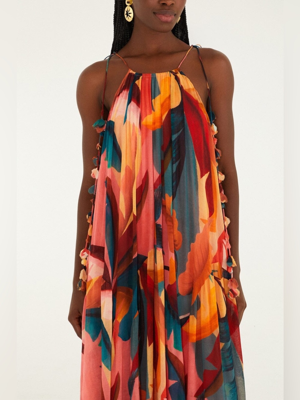FARM RIO Multicolor Atlantic Rainforest Sleeveless Maxi Dress - Picture 2 of 5